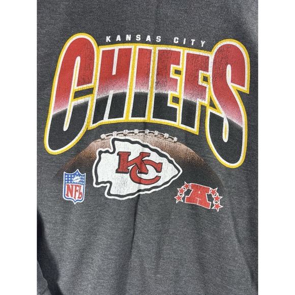 Vintage Kansas City Chiefs Crewneck Sweatshirt Size M 90s Mitchell & Ness Champs - Picture 3 of 7